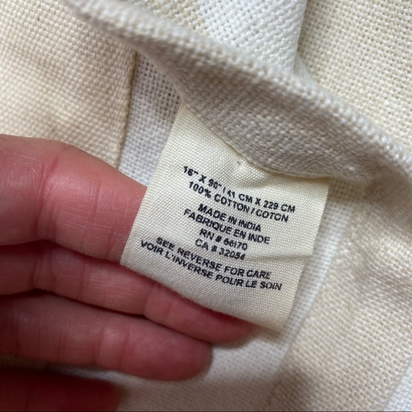 Anthropologie Fringed Cortes Rectangular Table Runner - Picture 6 of 7